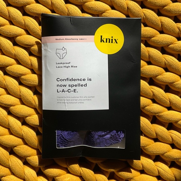 KNIX Lace High Rise, Purple Periwinkle, size Large - Picture 2 of 4